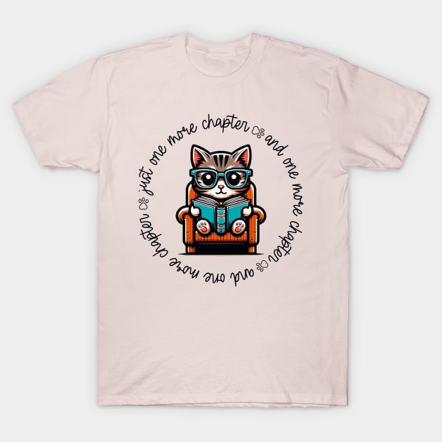 Reading Cat T-Shirt by TeaTimeTs